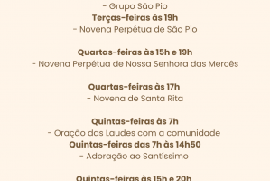 Grupos de Oração Paróquia Nossa Senhora das Mercês