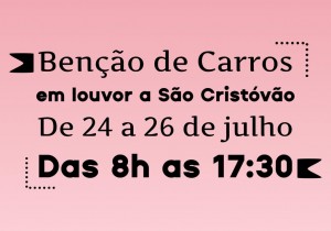 Benção de Carros em Louvor a São Cristóvão