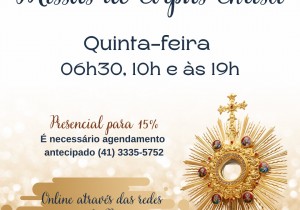 MISSAS DE CORPUS CHRISTI 
