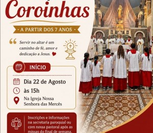 Nova turma de formação de Coroinhas