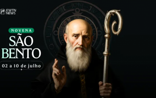 Hoje começa a novena a são Bento, padroeiro da Europa
