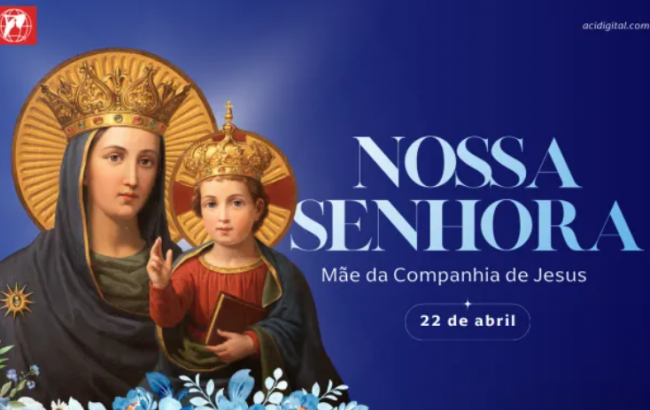Hoje é celebrada a Nossa Senhora, Mãe da Companhia de Jesus