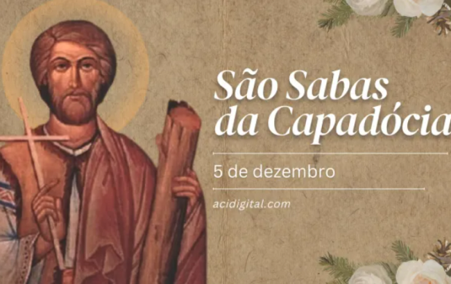 Hoje é celebrado são Sabas da Capadócia, aquele que fez 
