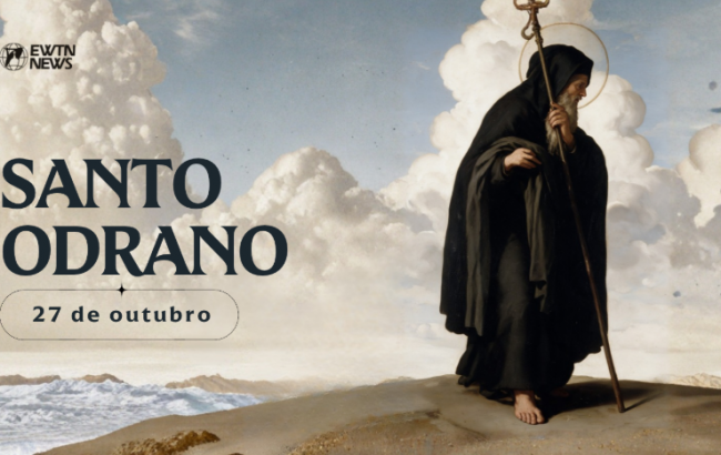 Hoje é dia de santo Odrano, abade e fundador irlandês, apóstolo da Escócia