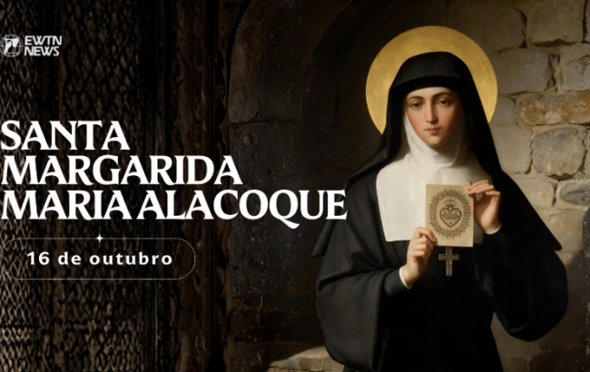 Hoje é celebrada santa Margarida Maria Alacoque, serva do Sagrado Coração de Jesus