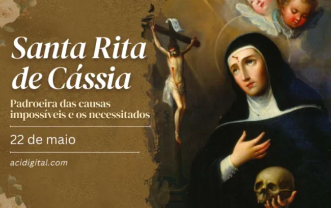 Hoje é celebrada santa Rita de Cássia, padroeira das causas impossíveis