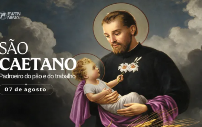 Hoje a Igreja celebra são Caetano, padroeiro do pão e do trabalho