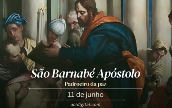 Hoje é celebrado são Barnabé Apóstolo, o Filho da Consolação