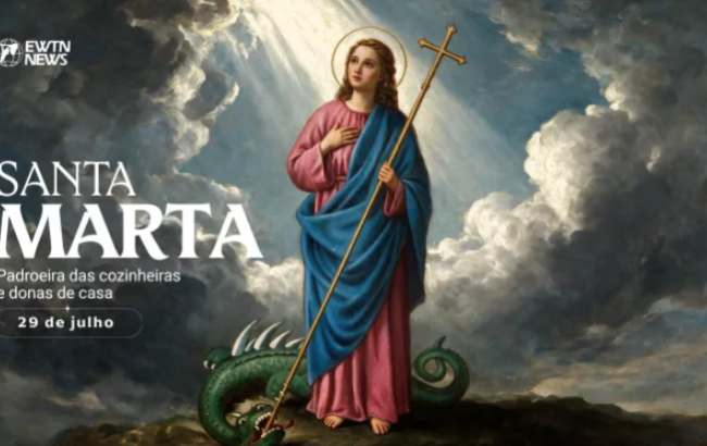 Hoje a Igreja Católica celebra santa Marta, padroeira das cozinheiras e donas de casa