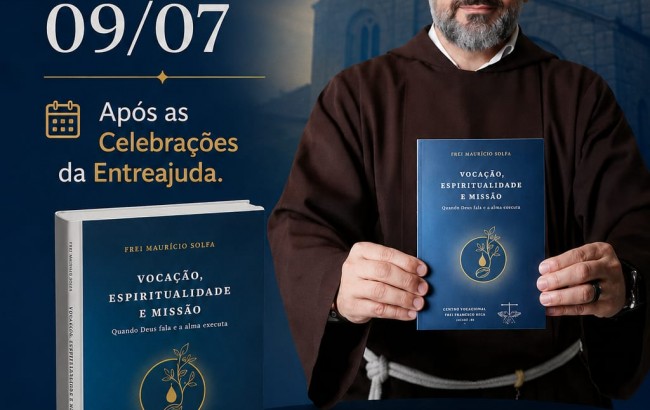 Celebração de Entreajuda recebe Frei Maurício Solfa que faz lançamento do novo livro nesta quinta-feira (9)