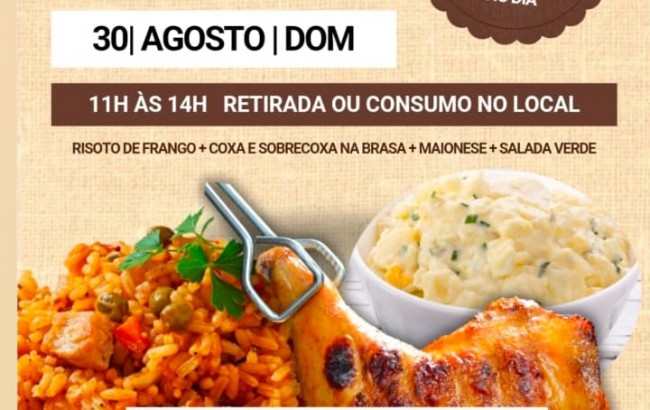 Imperdível: risoto do ECNUC neste domingo, dia 30. Reserve o seu!