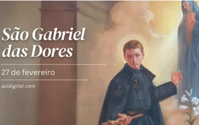 Hoje é celebrado são Gabriel das Dores, copadroeiro da juventude católica italiana