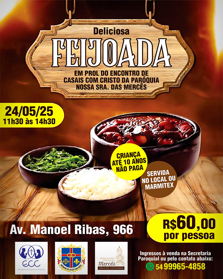 Feijoada em prol do Encontro de Casais com Cristo