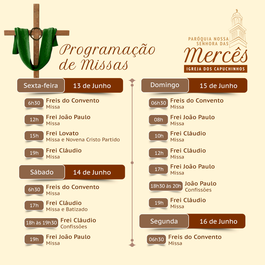 Escala de Celebração de Missas